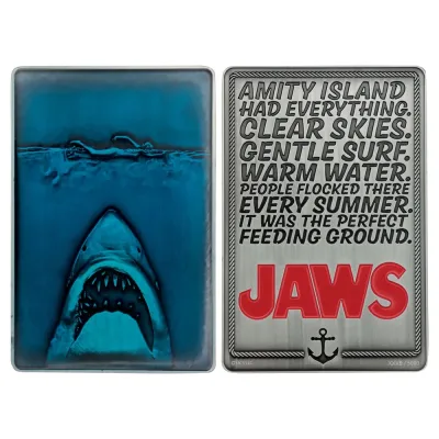 Jaws 50th Anniversary Poster Limited Edition Ingot