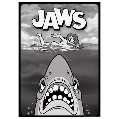 Jaws Cartoon-style Art Print