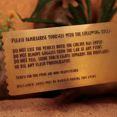Jurassic Park Feeding Show Ticket
