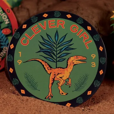Jurassic Park Printed Metal Drinks Coasters