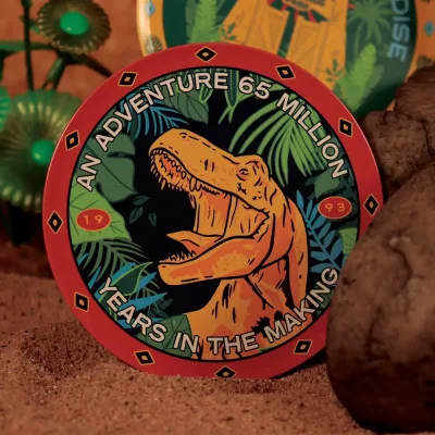 Jurassic Park Printed Metal Drinks Coasters