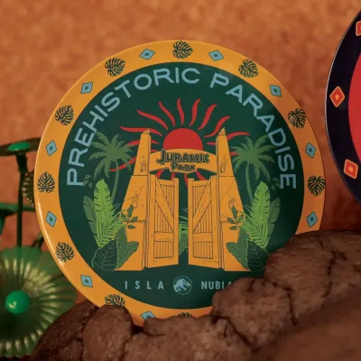 Jurassic Park Printed Metal Drinks Coasters
