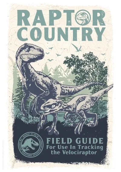 Jurassic World Limited Edition Art Print - Raptor Country