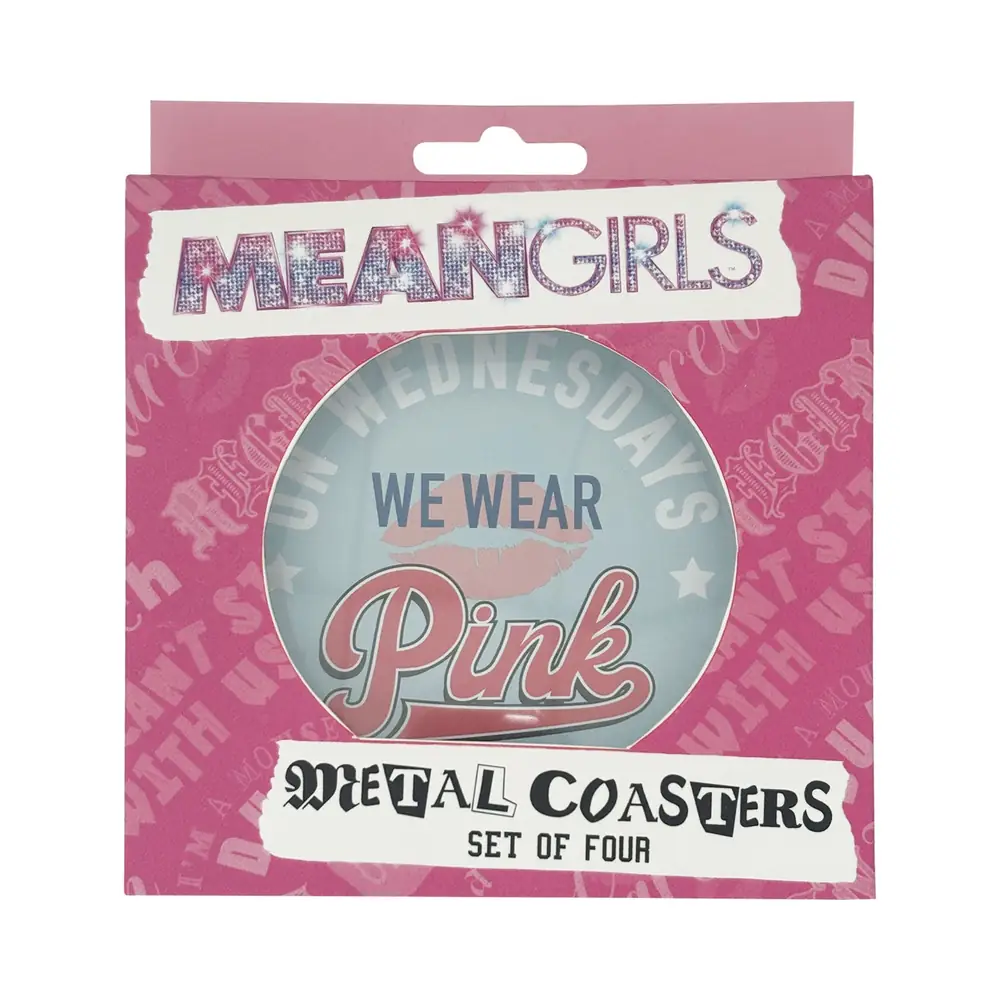 Mean Girls Set of Four Printed Metal Coasters