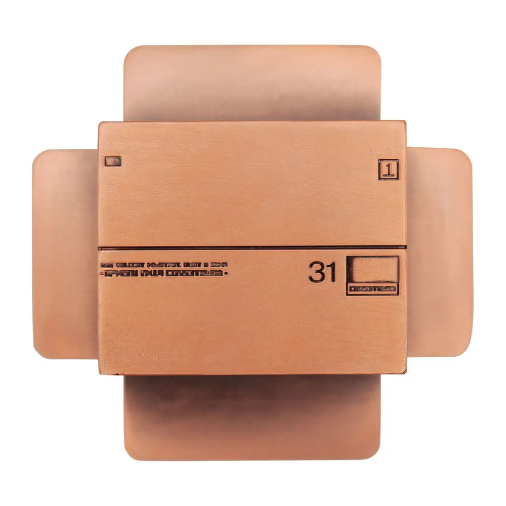 Metal Gear Solid 2 Replica Antique Gold Plated Cardboard Box