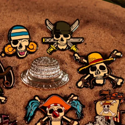 One Piece Mystery Pin Badge CDU Containing 12 Blind Boxes