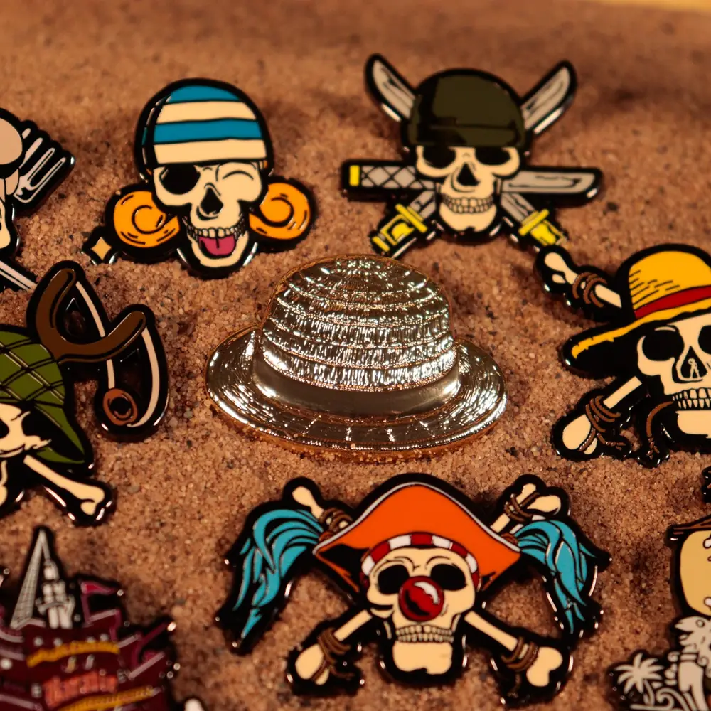 One Piece Mystery Pin Badge CDU Containing 12 Blind Boxes