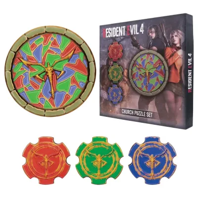 Resident Evil 4 Church Puzzle Medallion Set