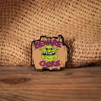Shrek ‘Beware Ogre’ Pin Badge