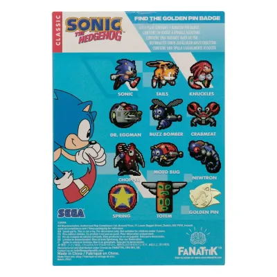 Sonic The Hedgehog Mystery Pin Badge CDU Containing 12 Blind Boxes