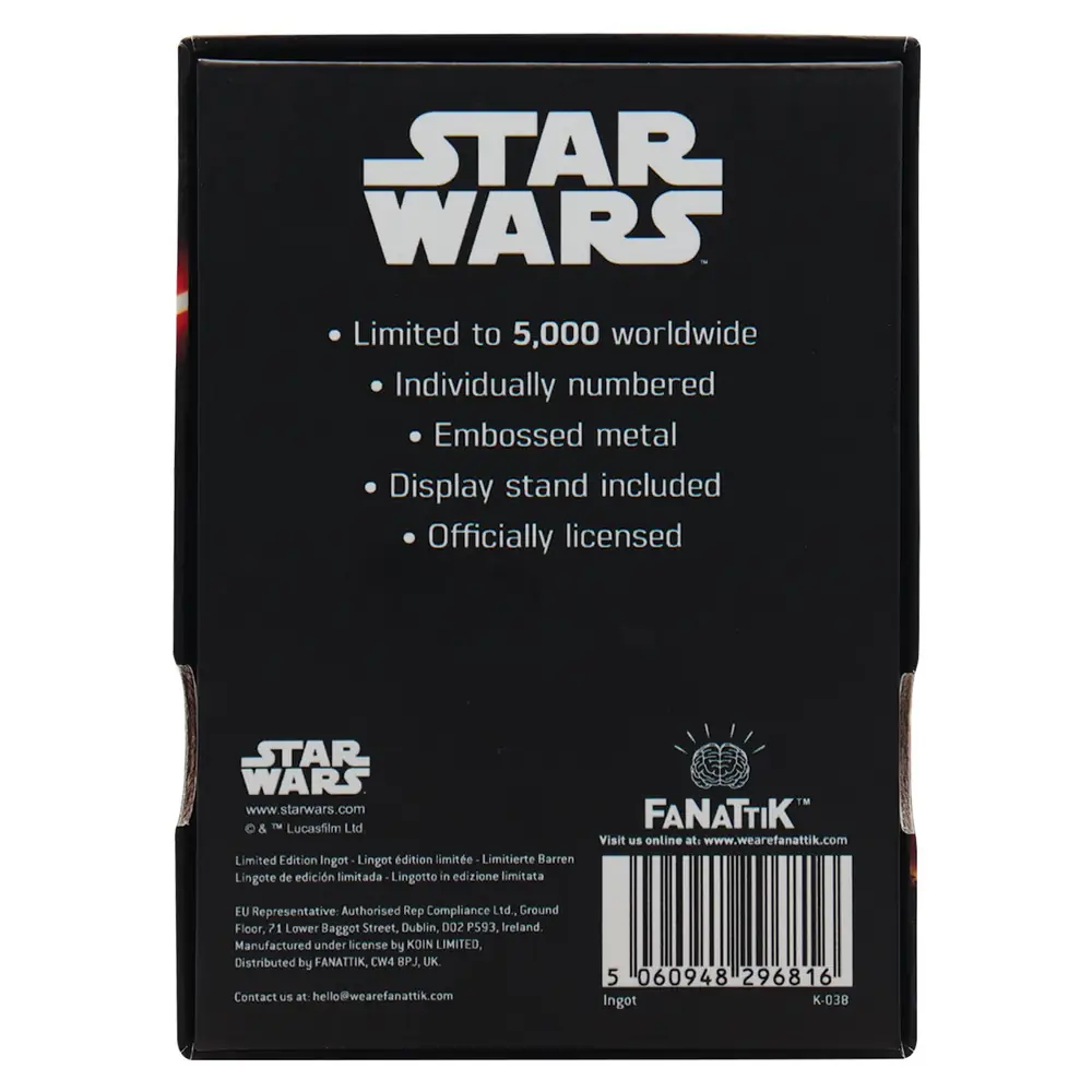 Star Wars Episode V: The Empire Strikes Back Luke and Vader Ingot