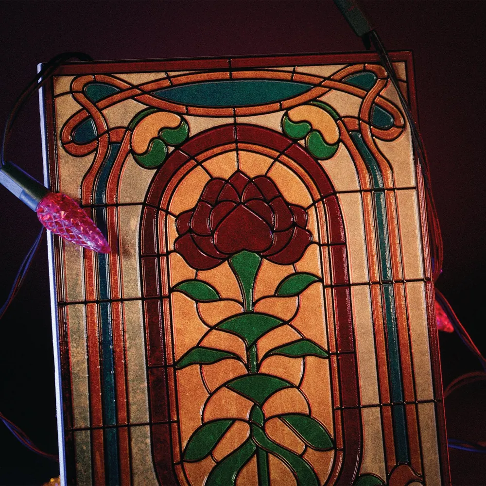 Stranger Things Creel House Stained Glass Window Resin Plaque