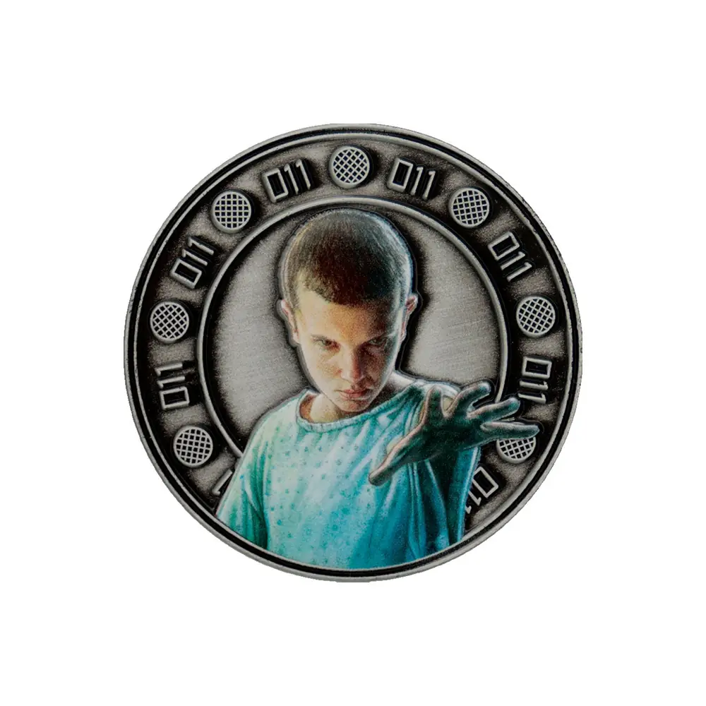 Stranger Things Eleven and Hopper Coin