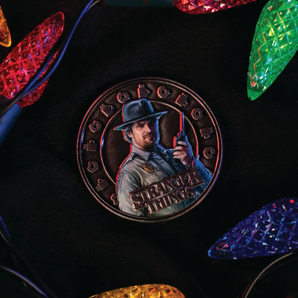 Stranger Things Eleven and Hopper Coin