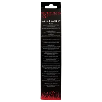 Stranger Things Hellfire Club Desk Pad & Coaster Set