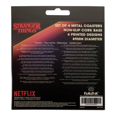 Stranger Things Metal Coasters