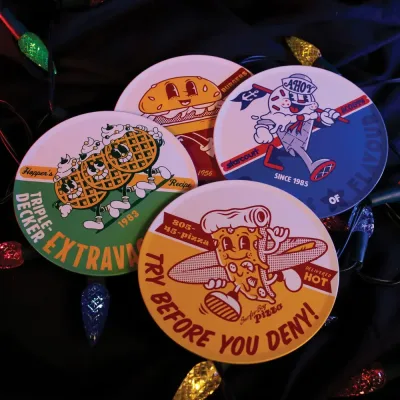 Stranger Things Metal Coasters