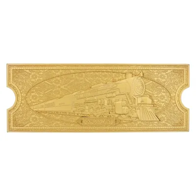 The Polar Express 24k Gold Plated Train Ticket