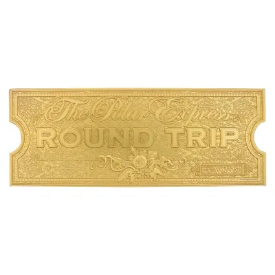 The Polar Express 24k Gold Plated Train Ticket