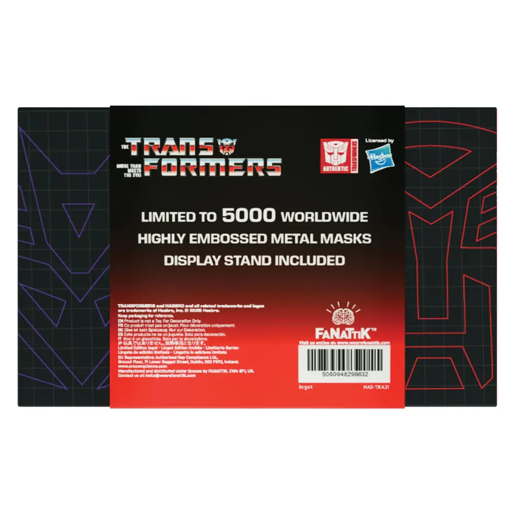 Transformers Limited Edition Set of 2 Helmet Replicas