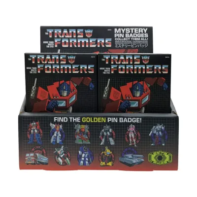 Transformers Mystery Pin Badge CDU Containing 12 Blind Boxes