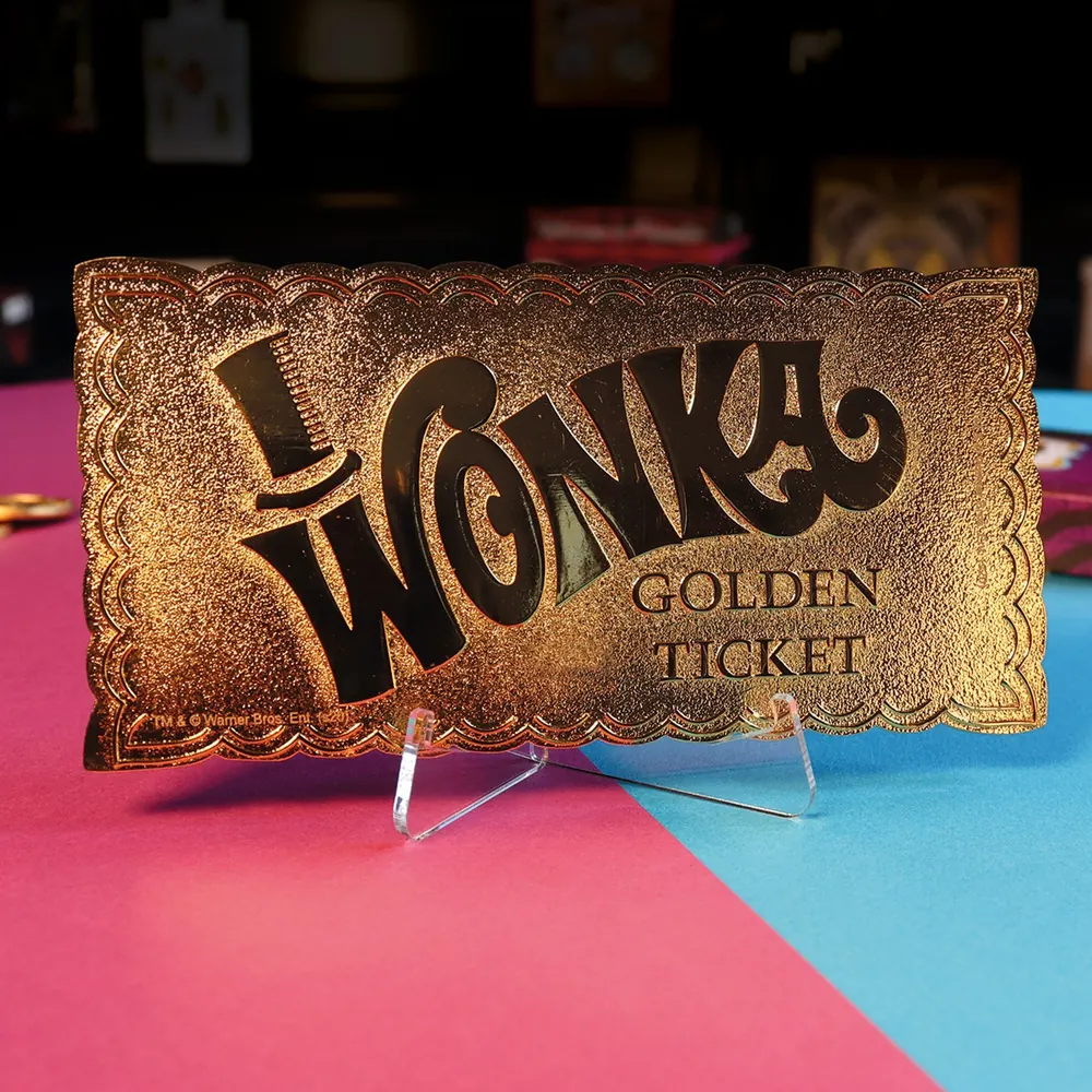 Willy Wonka and the Chocolate Facotry Collector's Edition Replica Golden Ticket