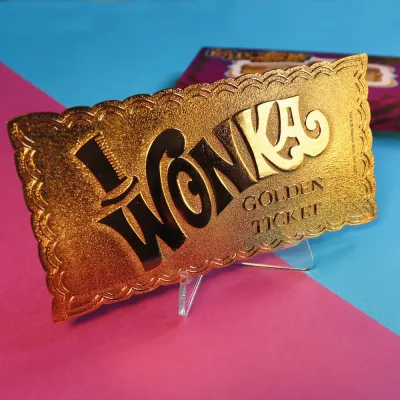Willy Wonka and the Chocolate Facotry Collector's Edition Replica Golden Ticket