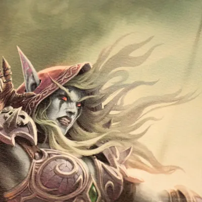 World of Warcraft - Limited Edition Sylvanas vs Anduin Wrynn Art Print