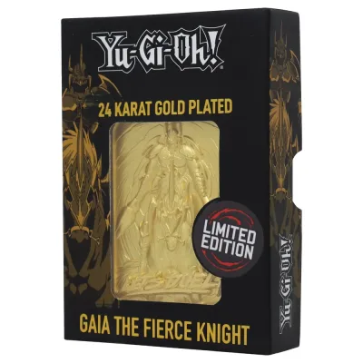 Yu-Gi-Oh! Limited Edition 24k Gold Plated Gaia the Fierce Knight Metal Card