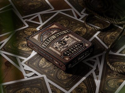 theory11 Yellowstone Premium Playing Cards, Poker Size Standard Index, Luxury Playing Cards