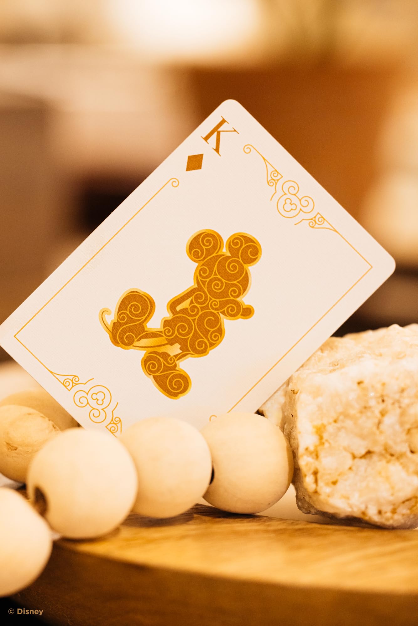 Mickey Mouse Playing Cards - Black and Gold