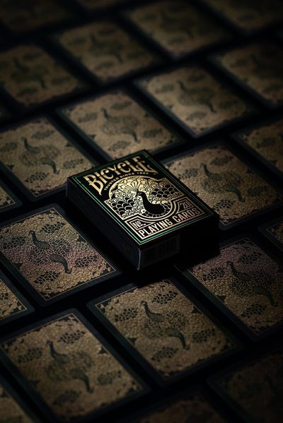 Peacock Playing Cards - Green