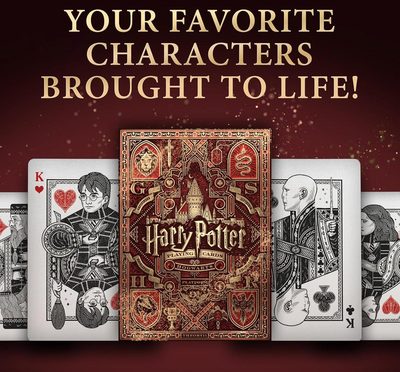 Harry Potter Playing Cards - Red Gryffindor