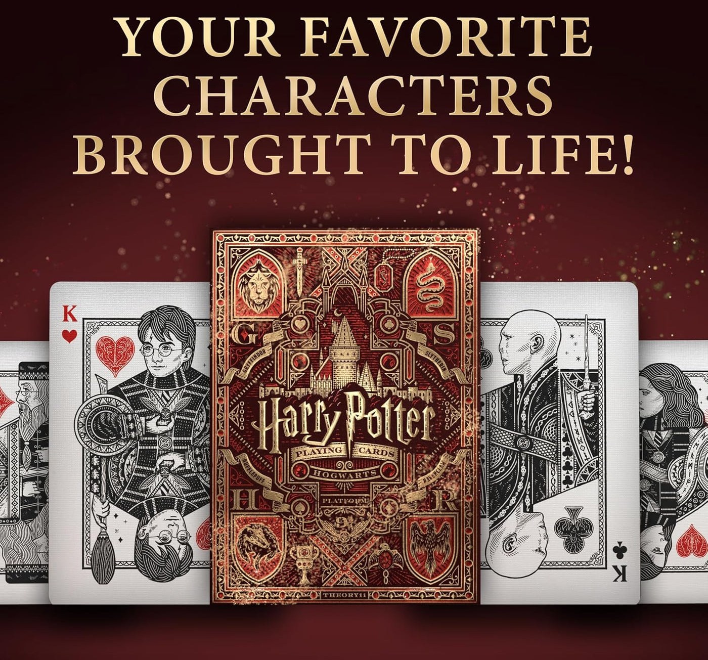 Harry Potter Playing Cards - Red Gryffindor