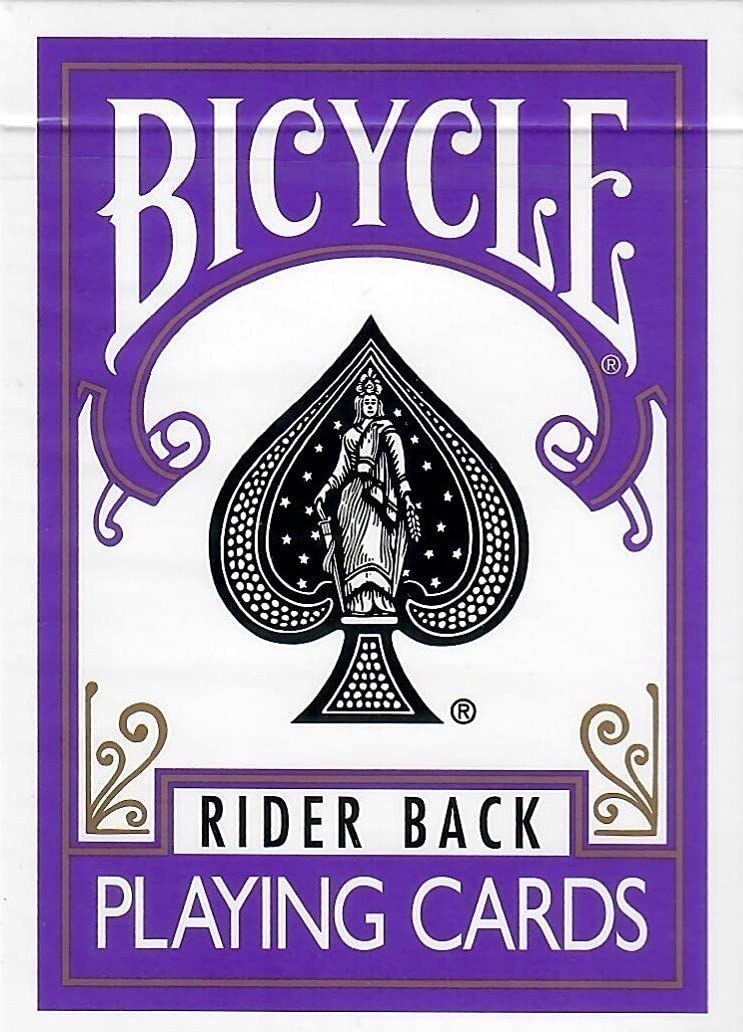 Bicycle Rider Back Playing Cards - Purple