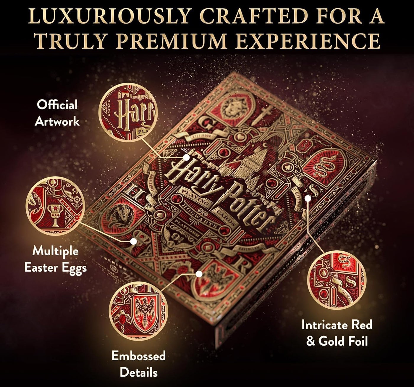 Harry Potter Playing Cards - Red Gryffindor
