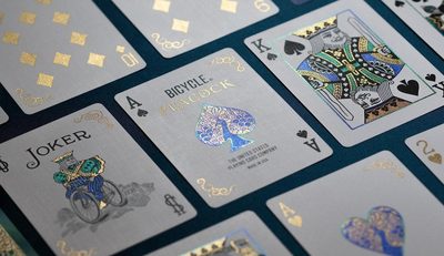 Peacock Playing Cards - Green