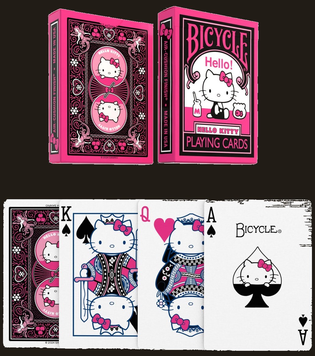 Hello Kitty Pink Playing Cards