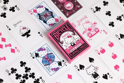 Hello Kitty Pink Playing Cards