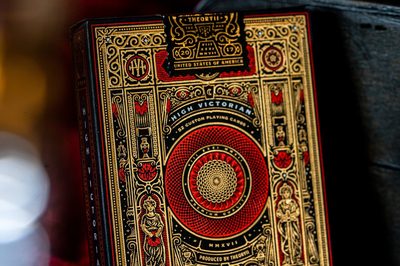 High Victorian Red Playing Cards