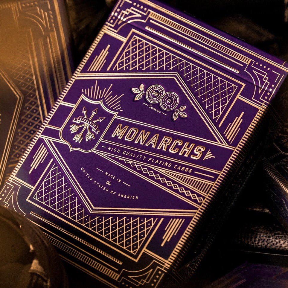 Purple Monarchs playing cards
